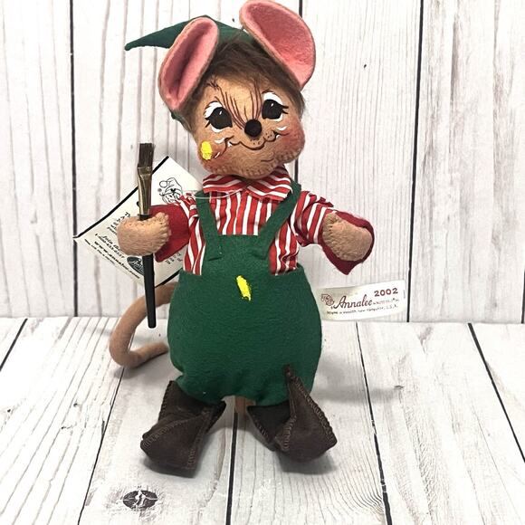 Vintage 2002 Annalee Workshop Mouse 6" with Original Tag (769403) - Picture 11 of 13